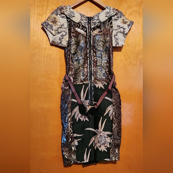 Beguile by Byron Lars Anthropologie Ornate Brocade Dress - Picture 5 of 16